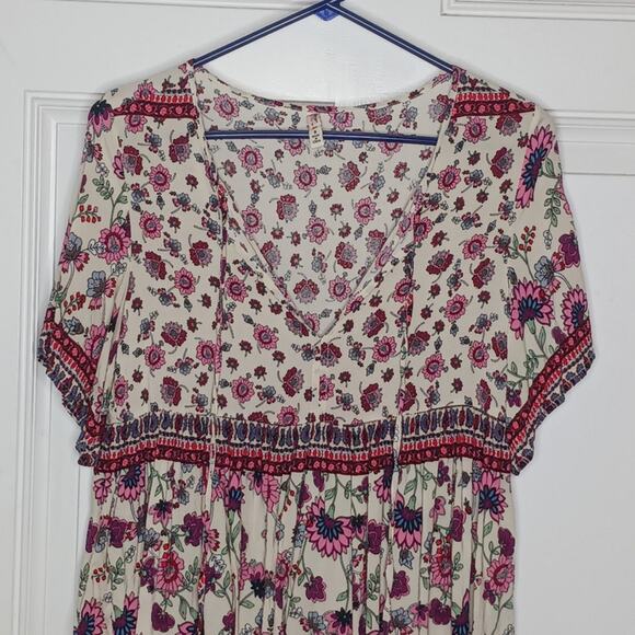 Raga Hiroka Boho Floral Tie Front Blouse - Picture 7 of 11